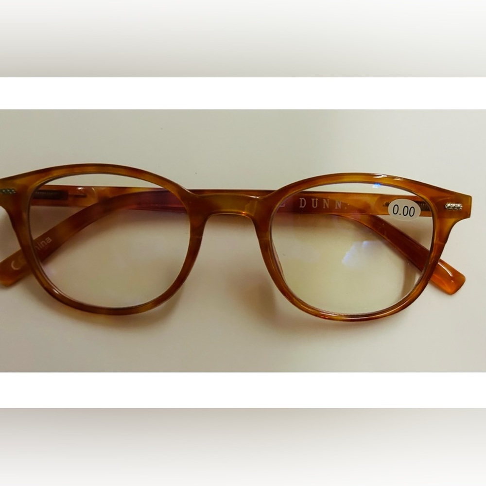 New Rae Dunn Glasses 0.00 Magnification Orange Brown Frames Men’s